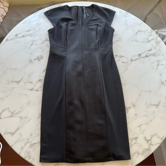 andrew marc black dress Marc New York by Andrew Marc Black Zipper Pocket Dress- Size 4 (see no The Saved Collection